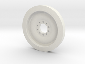 1/30 scale M113 Spare Wheel in White Natural Versatile Plastic