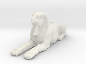 Printle Thing  Egyptian Statue 1/24 in White Natural Versatile Plastic