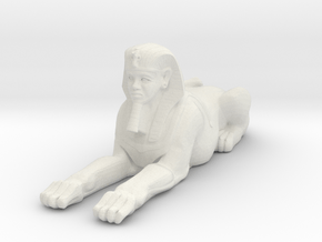 Printle Thing Egyptian Statue 1/24 in White Natural Versatile Plastic