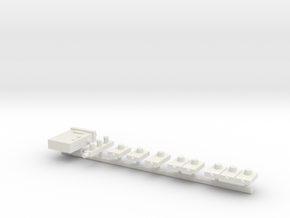 ELECTRICAL METERS for Building's, O Scale Set in White Natural Versatile Plastic