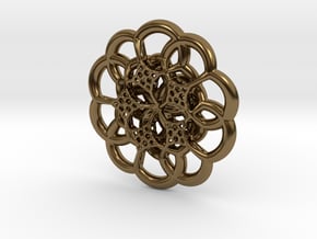 The Flower in Polished Bronze