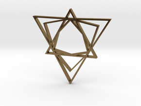 Arabesque: Love Triangle in Natural Bronze