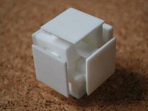 Steady State Cube in White Natural Versatile Plastic