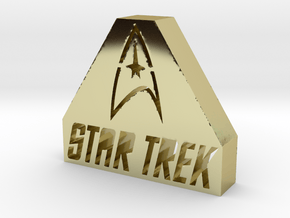 Star Trek Logo in 18k Gold