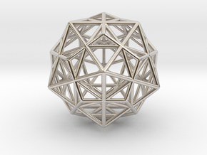 Stellated IcosiDodecahedron in Platinum