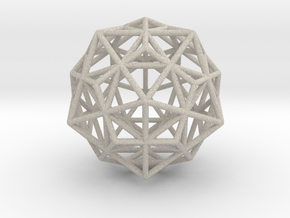 Stellated IcosiDodecahedron in Natural Sandstone