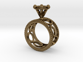 Ring Byzantinium Wide in Polished Bronze: 5.5 / 50.25