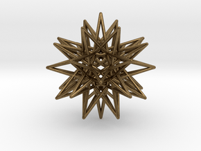 IcosiDodecahedral Star 1.5" in Natural Bronze