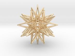IcosiDodecahedral Star 1.5" in 14K Yellow Gold