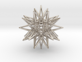 IcosiDodecahedral Star 1.5" in Platinum