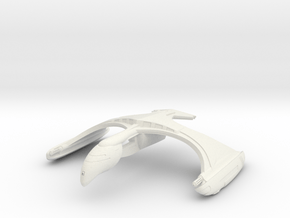 Romulan V34 WarBird  Destroyer in White Natural Versatile Plastic