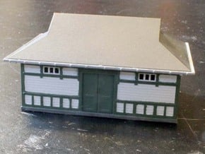 Fruens Bøge Freight house and staff house N scale in Smooth Fine Detail Plastic