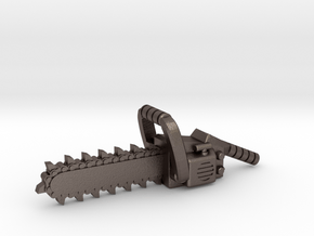 Chainsaw, 1:12 scale, 4mm grips in Polished Bronzed Silver Steel