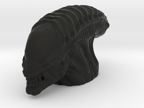 Nonscale Alien Head Desk Toy in Black Natural Versatile Plastic