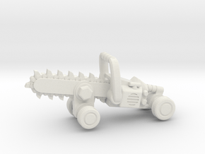 Chainsaw Car, Prize Size! in White Natural Versatile Plastic