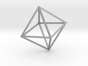 Math Art - Double Tetrahedron  Pendant in Aluminum