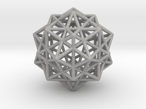 Icosahedron with Star Faced Dodecahedron in Aluminum