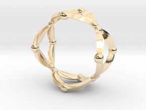 Symmetry Ring in 14k Gold Plated Brass: 6 / 51.5