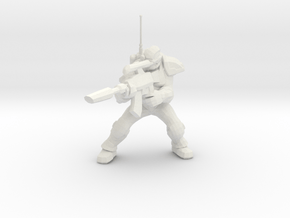 1/60 Ghost Nuclear Weapon Launching Pose in White Natural Versatile Plastic