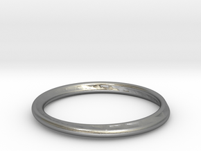 Ring Mobius facet in Natural Silver: 7.25 / 54.625