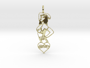 Katy Perry Pendant in 18k Gold Plated Brass