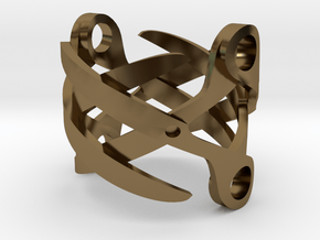 Sapphic: ScissorRing size 7 in Polished Bronze