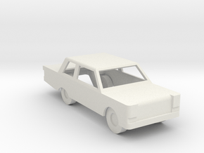 Car Generic with windows cut out in White Natural Versatile Plastic