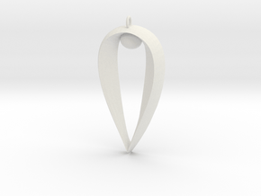Sapphic: Pearl pendant in White Natural Versatile Plastic