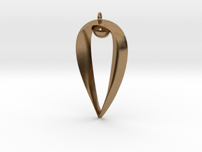 Sapphic: Pearl pendant in Natural Brass