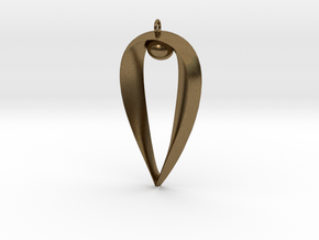 Sapphic: Pearl pendant in Natural Bronze