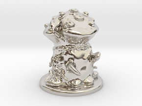 Fungus Monster in Rhodium Plated Brass