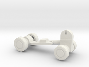 Chainsaw Car, Part B (Undercarriage) in White Natural Versatile Plastic