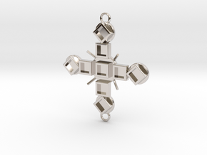 Pendant Luctor in Rhodium Plated Brass