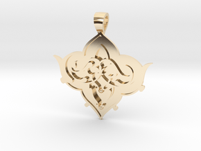 CODE: SL01FX - PENDANT in 14k Gold Plated Brass