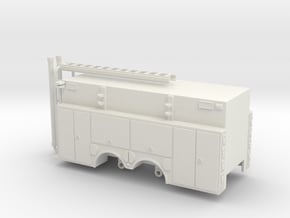 1/64 Rosenbauer Pumper Tanker Body Compartment Doo in White Natural Versatile Plastic