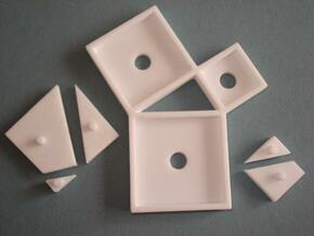 Pythagoras puzzle (small) in White Natural Versatile Plastic