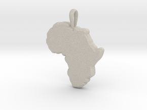 Mapa Mudo de Africa in Natural Sandstone