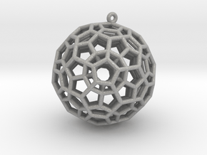 4-Dimensional Dodecahedron pendant in Aluminum