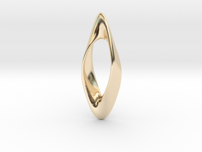 Obius pendant in 14k Gold Plated Brass