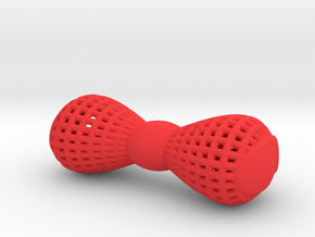 mini bowtie pendant in Red Processed Versatile Plastic