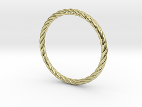 Twist Bracelet 68 in 18k Gold Plated Brass