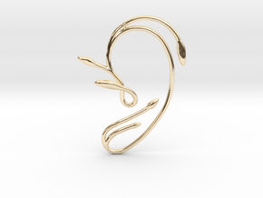 Ear Cuff of Belle (Left Ear) in 14K Yellow Gold