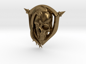 Half skull Ver.2 in Natural Bronze