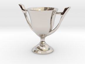 Trophy Cup in Rhodium Plated Brass