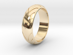 Raban - Racing  Ring in 14k Gold Plated Brass: 6.25 / 52.125