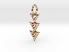 TTT Pendant in 14k Rose Gold