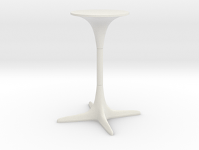 Burke Tulip Table Propeller Base in White Natural Versatile Plastic: 1:12