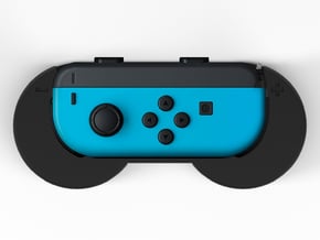 Super Joycon controller Grip in Black Natural Versatile Plastic