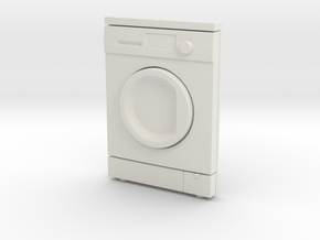 Washing Machine  02. 1:24 Scale in White Natural Versatile Plastic