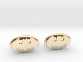Batman Cufflinks in 14k Gold Plated Brass